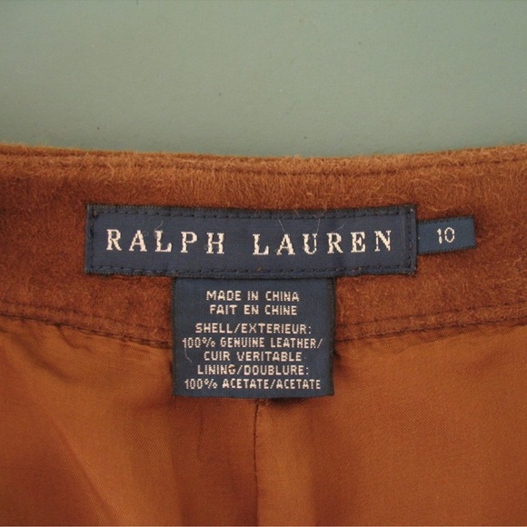 Ralph Lauren stunning suede flare bottom pants - Picture 4 of 8